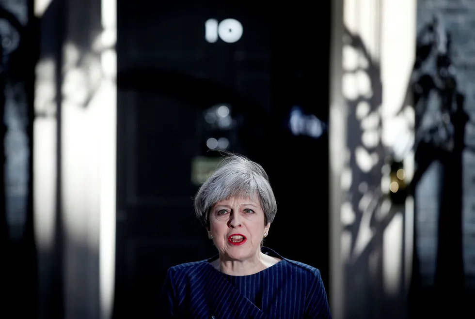 Storbritannias statsminister Theresa May. Foto: Alastair Grant/AP/NTB scanpix
