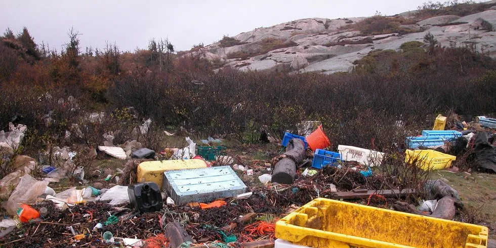 Marint søppel på Hvaler. Illustrasjonsfoto: Gunn Hedberg