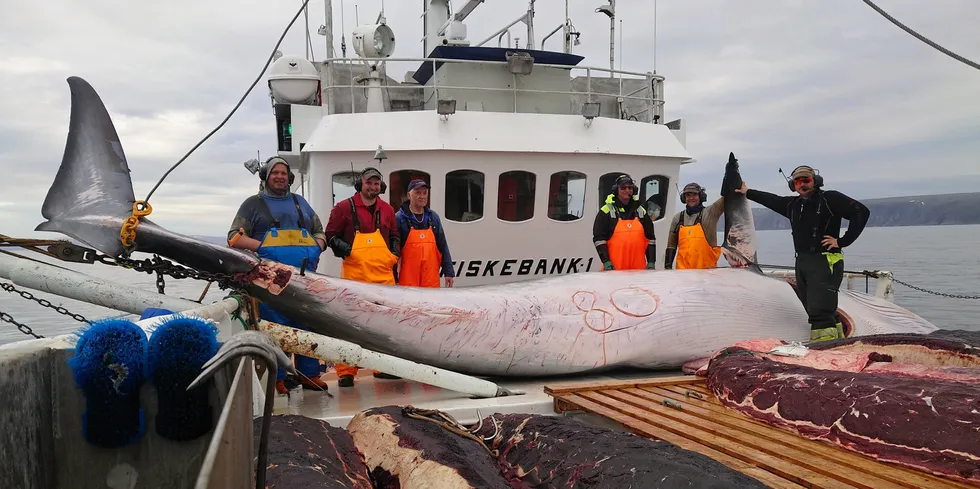 Mannskapet på «Fiskebåt I» er fornøyd med den gode sesongen.