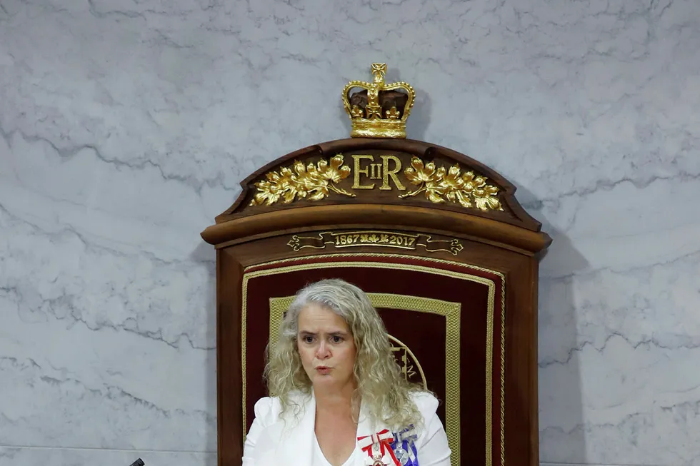 Speech from the throne: Governor General Payette
