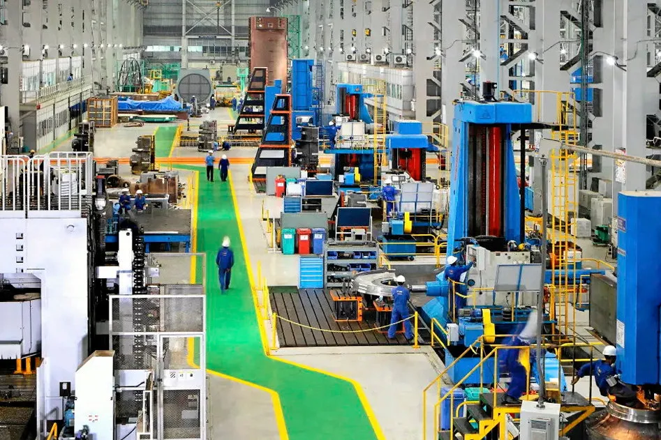 Inside of Laren & Toubro's A. M. Naik Heavy Engineering Complex, where the firm plans to establish an electrolyser gigafactory