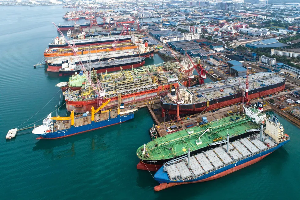 Jobs a'plenty: Keppel Offshore & Marine's Tuas yard in Singapore