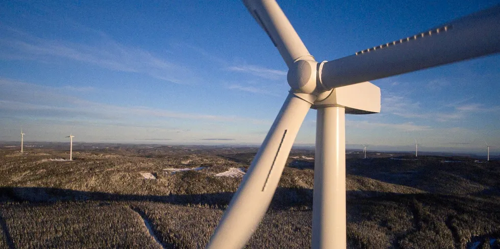 Senvion 3.2M114 at Mesgi’g Ugju’s’n (MU) wind farm in Quebec Senvion 3.2M114 at Mesgi’g Ugju’s’n (MU) wind farm in Quebec