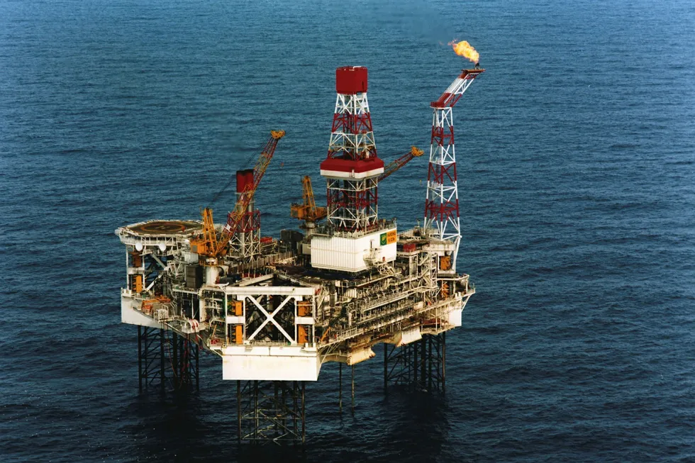 Shut in: Taqa has halted production at the Harding platform off the UK
