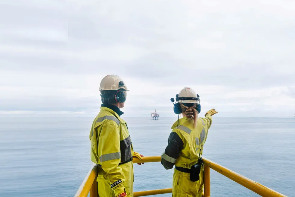 Good outlook: Equinor offshore workers in Norway.