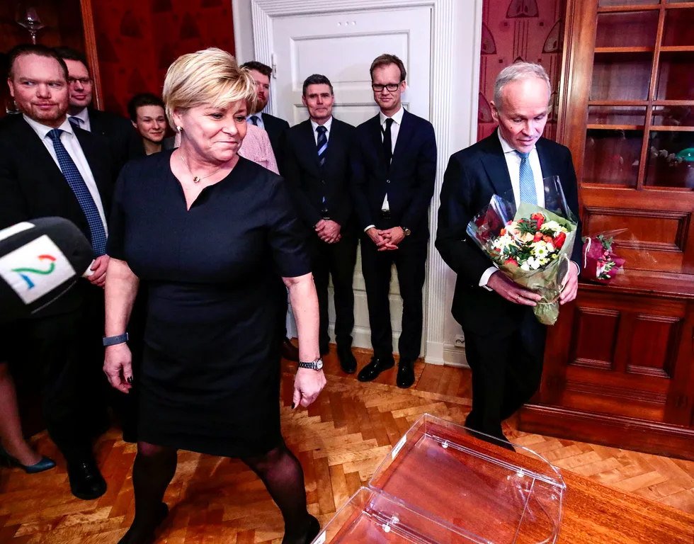 Jan Tore Sanner tok over for Siv Jensen som finansminister i januar. Nå vil hun ha tiltak fra etterfølgeren.