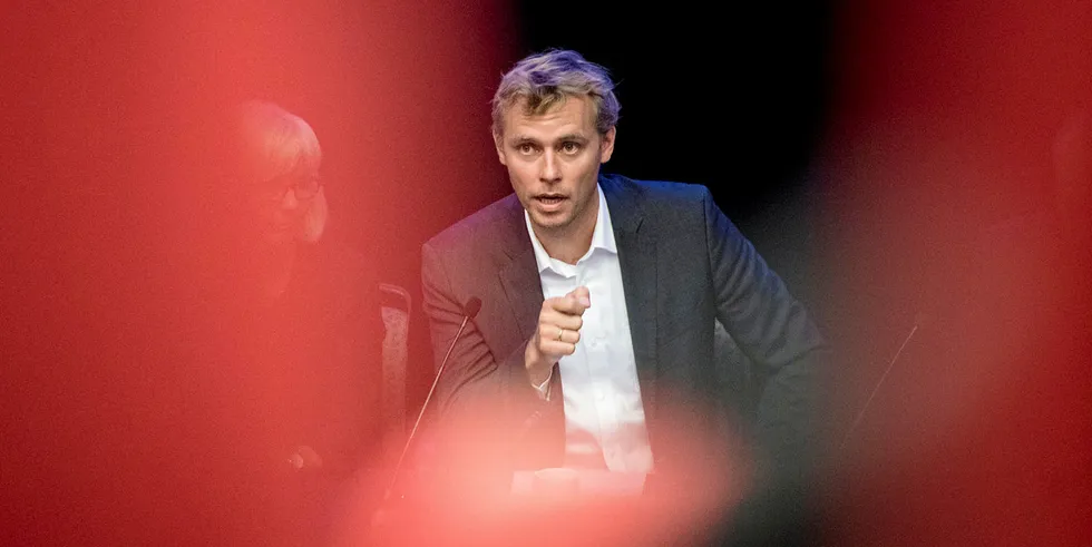 Første nestleder Ola Borten Moe i Senterpartiet i debatt.