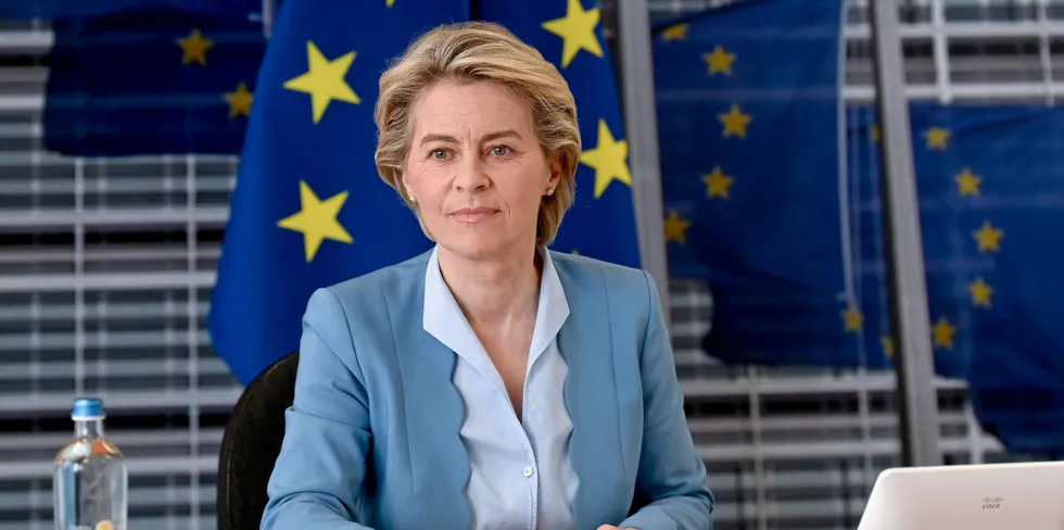 Busy: European Commission president Ursula von der Leyen