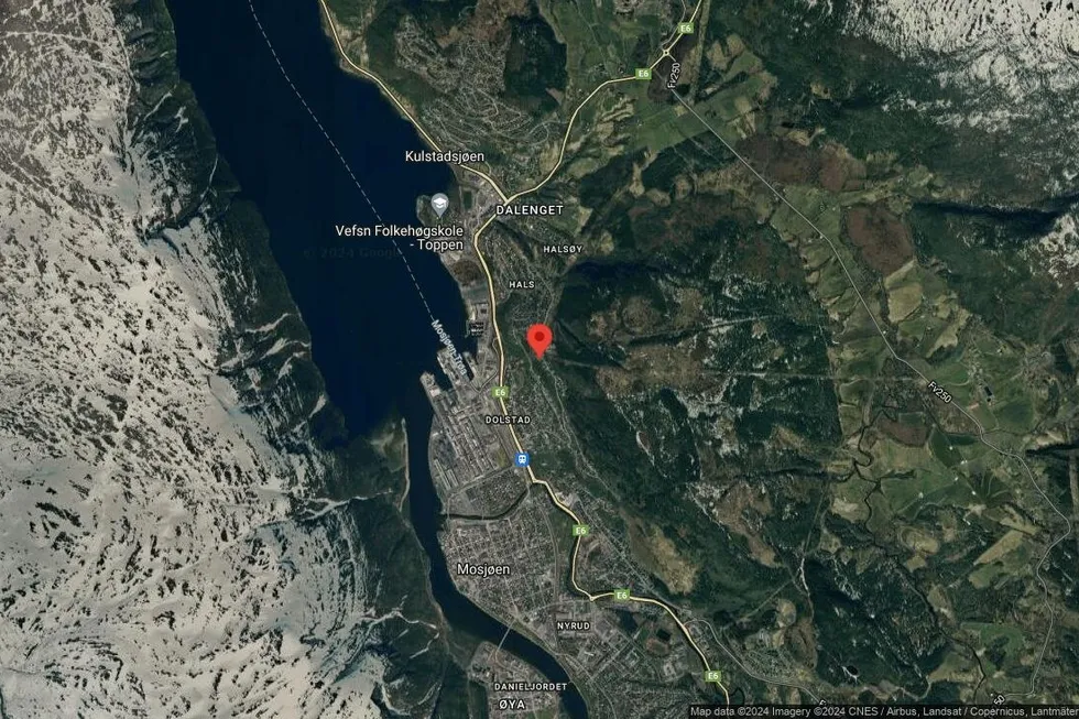 Området rundt Halsmovegen 13B, Vefsn, Nordland