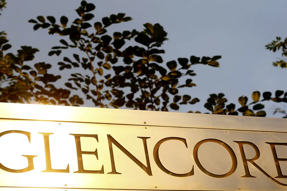 No regrets: Glencore's logo pictured in front of the company's headquarters in the town of Baar in Switzerland
