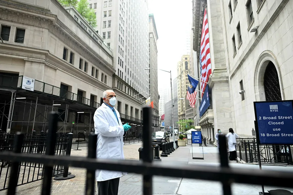Optimisme blant investorene er i ferd med å friskmelde det amerikanske aksjemarkedet, som her på New Yorl-børsen (Nyse).