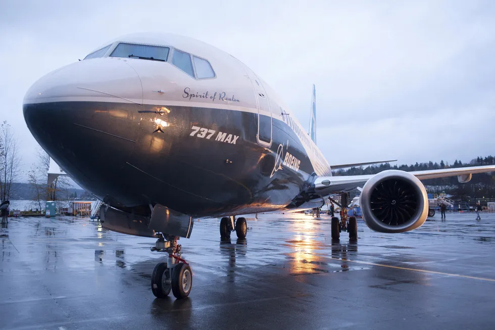 En Boeing 737 Max.