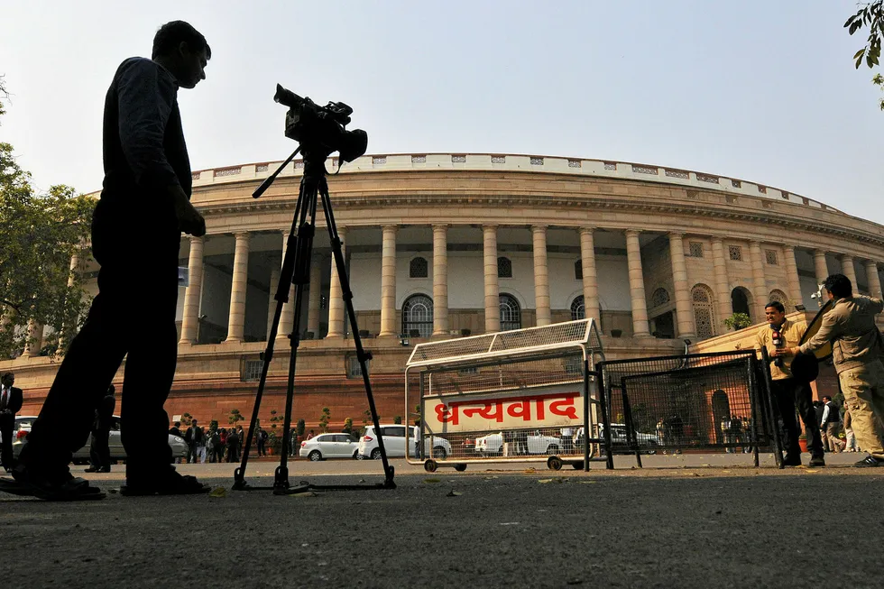 Cabinet approval: India's Parliament in New Delhi