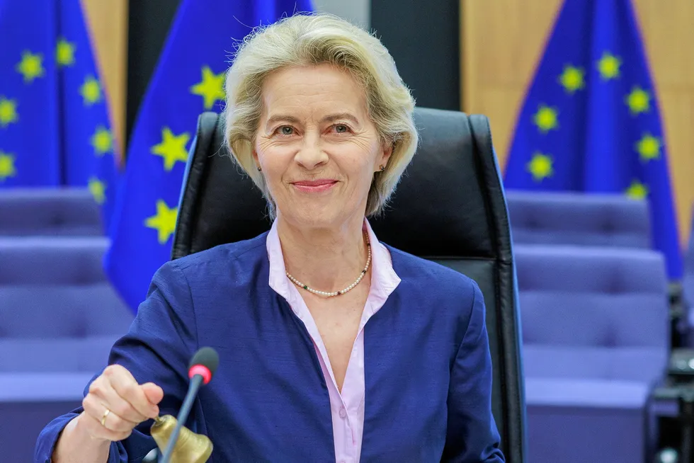 Ursula von der Leyen, president of the European Commission.