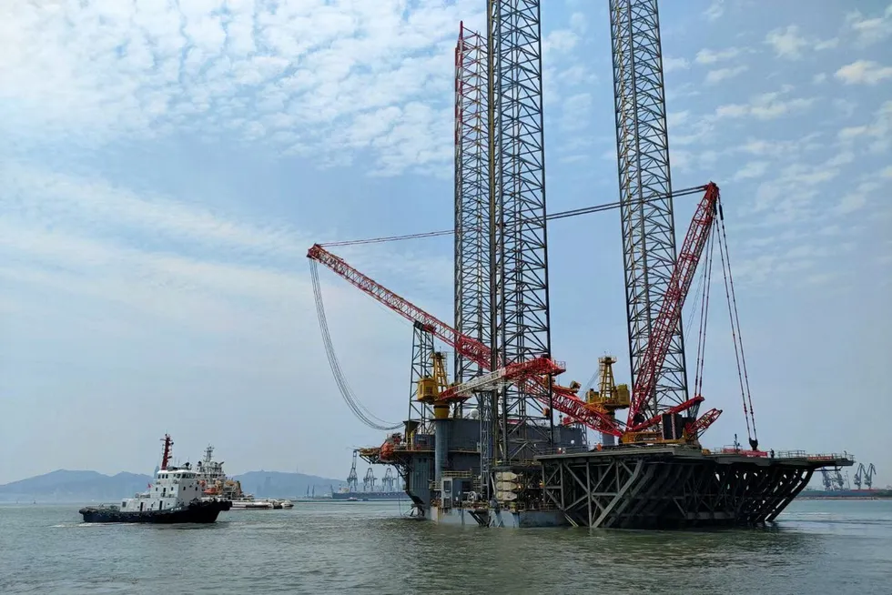 Delivered: the H213 sets sail for an offshore wind farm job