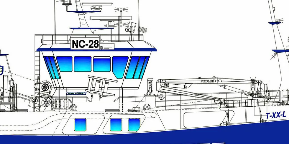 NYE «SLETTENBERG»: Nye «Slettenberg» til Granli Fiskeri AS blir 90 fot og skal ha en frysekapasitet på 250 kubikk.