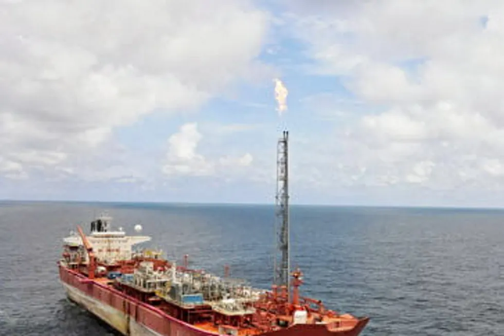 To be replaced: the Front Puffin FPSO is on location at Yinka Folawiyo's Aje field offshore Nigeria