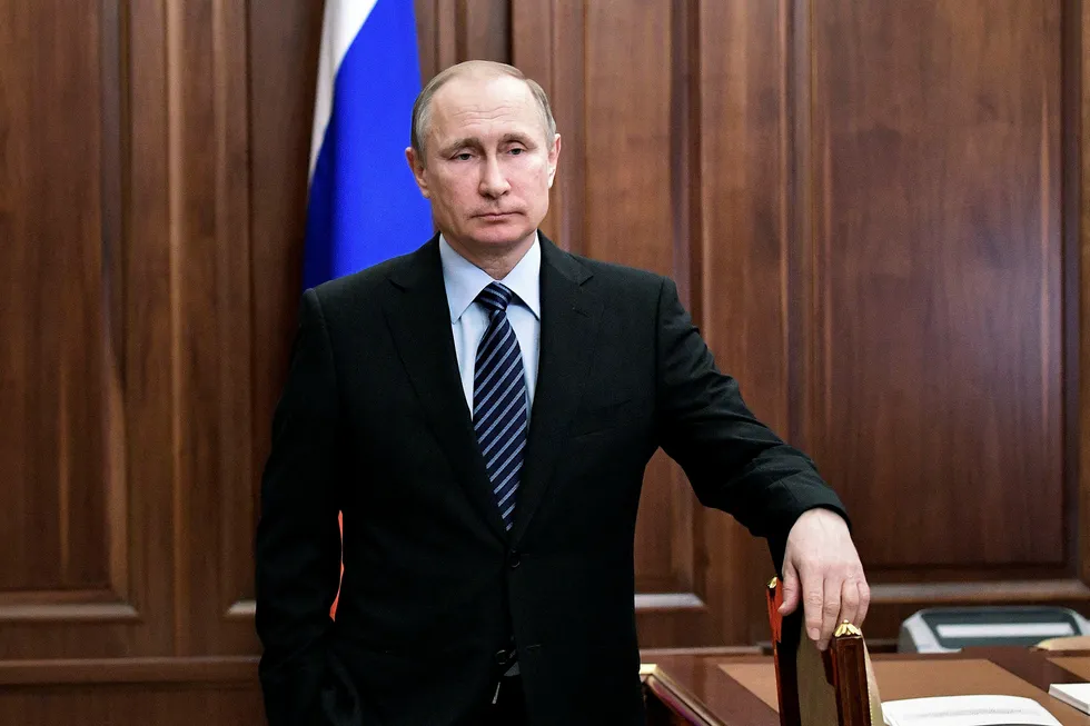 Russlands president, Vladimir Putin. Foto: Alexei Nikolsky/AP/NTB scanpix