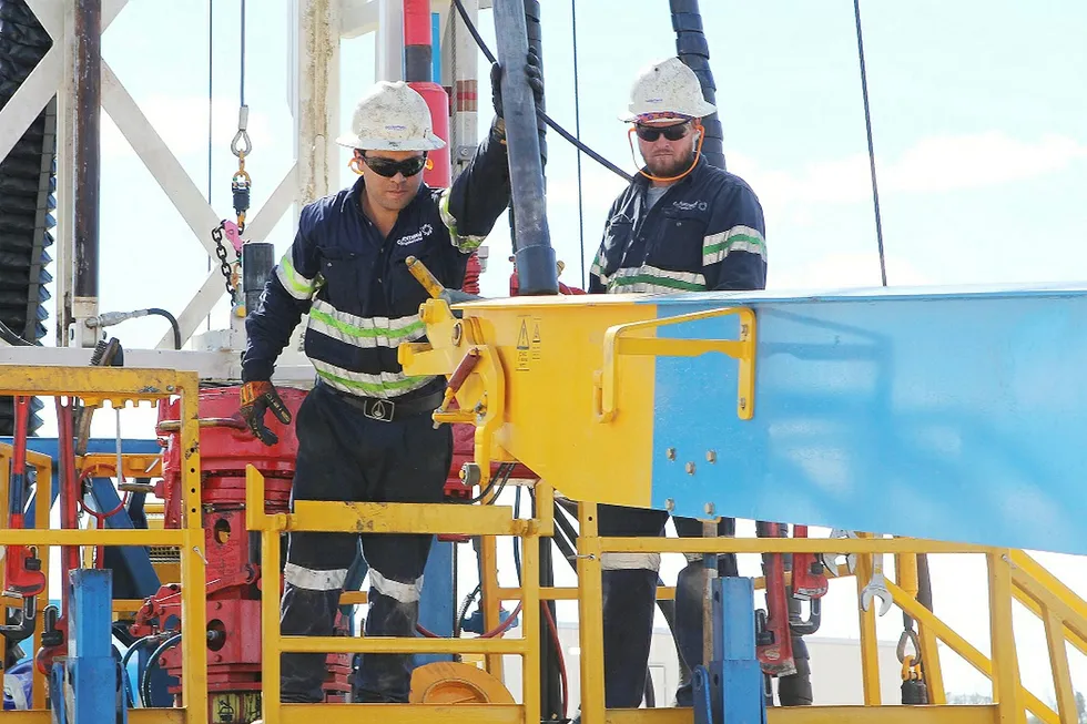 Outback drilling: the Nangwarry-1 exploration well has intersected gas