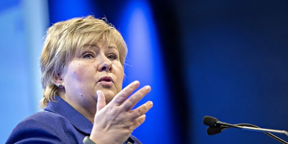 Statsminister Erna Solberg. Foto: Aleksander Nordahl, DN.