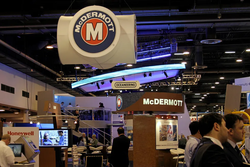 At the show: the McDermott stand at OTC 2012