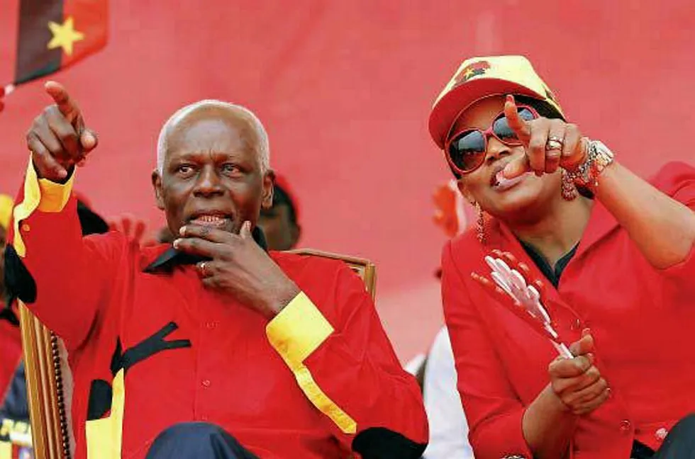 Illness rumours: Angolan president Jose Eduardo dos Santos and his wife Ana Paula dos Santosa