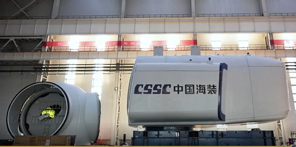 Rotor hub and nacelle for CSSC Haizhuang's flagship 18MW offshore wind turbine