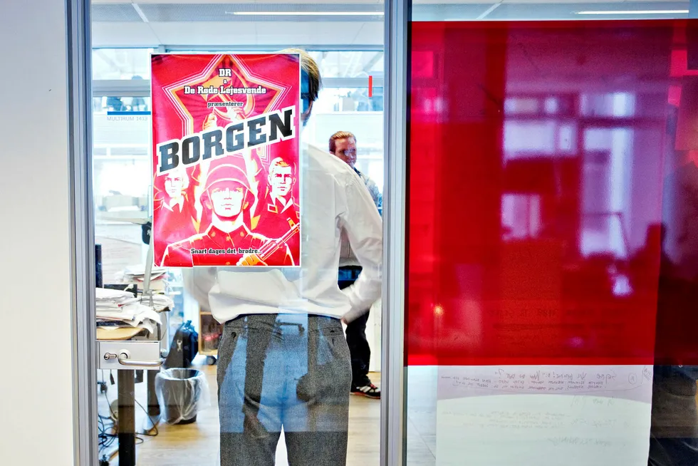 «Borgen» er blant Danmarks Radios (DR) mest kjente dramaproduksjoner. Nå kan det bli lisensbetalerne som skaper mest drama for DR. Foto: Ingar Steinholt/Aftenposten/NTB Scanpix