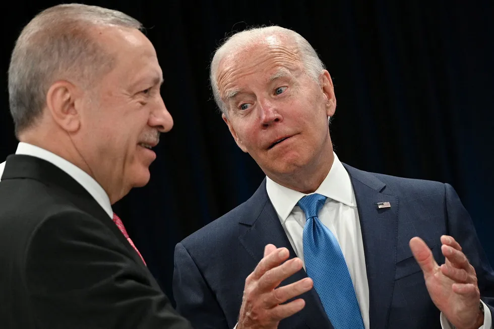 President Erdogan spilte en hovedrolle på Madrid-møtet. Han fikk også møte president Joe Biden.