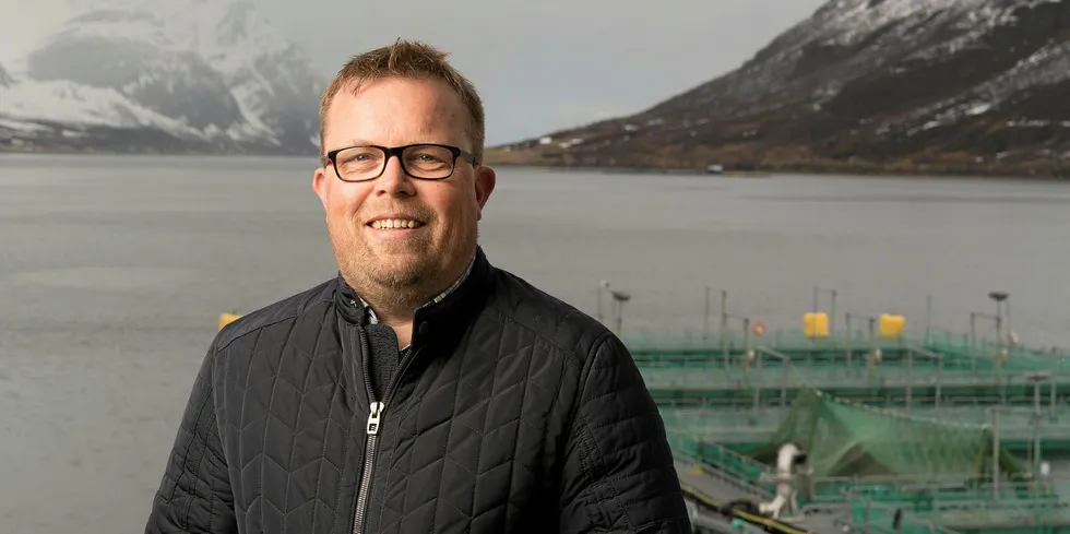 Håvard Høgstad er daglig leder i Arnøy Laks og styreleder i Sjømatbedriftene. Pressefoto