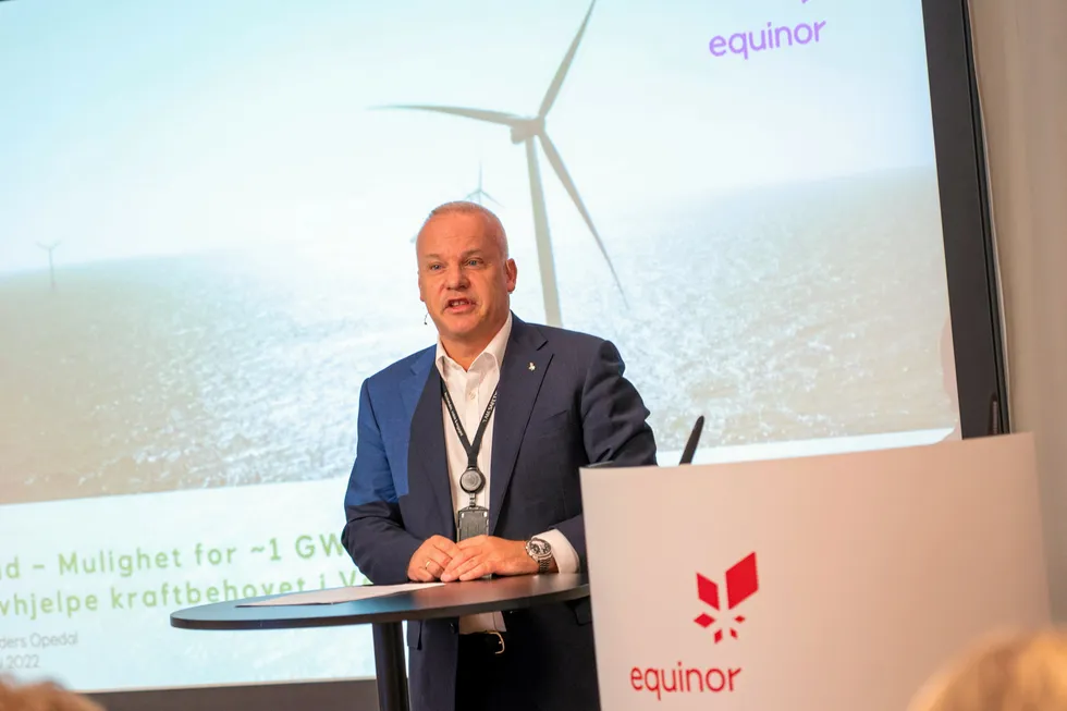 Profits boost: Equinor chief executive Anders Opedal