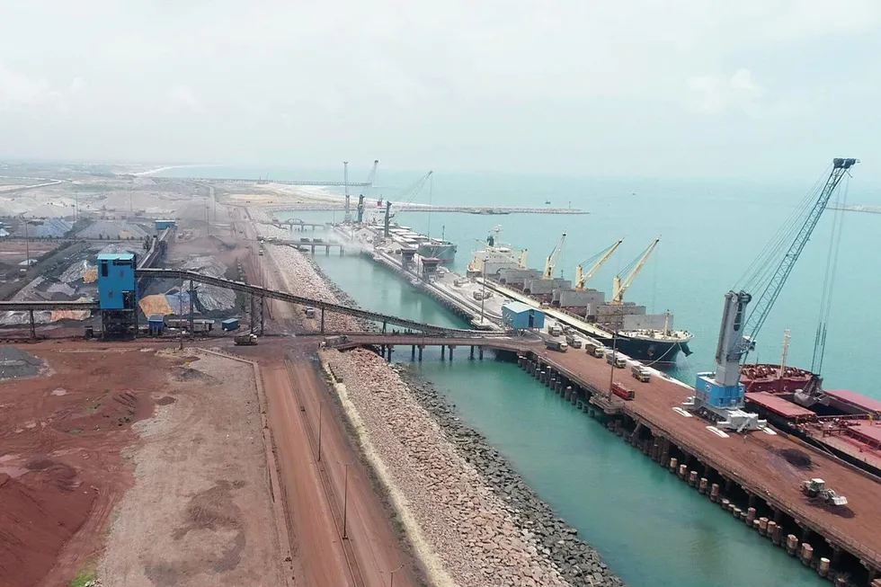 A view of Gopalpur Port, where the ammonia from at least one of the two projects will be exported.