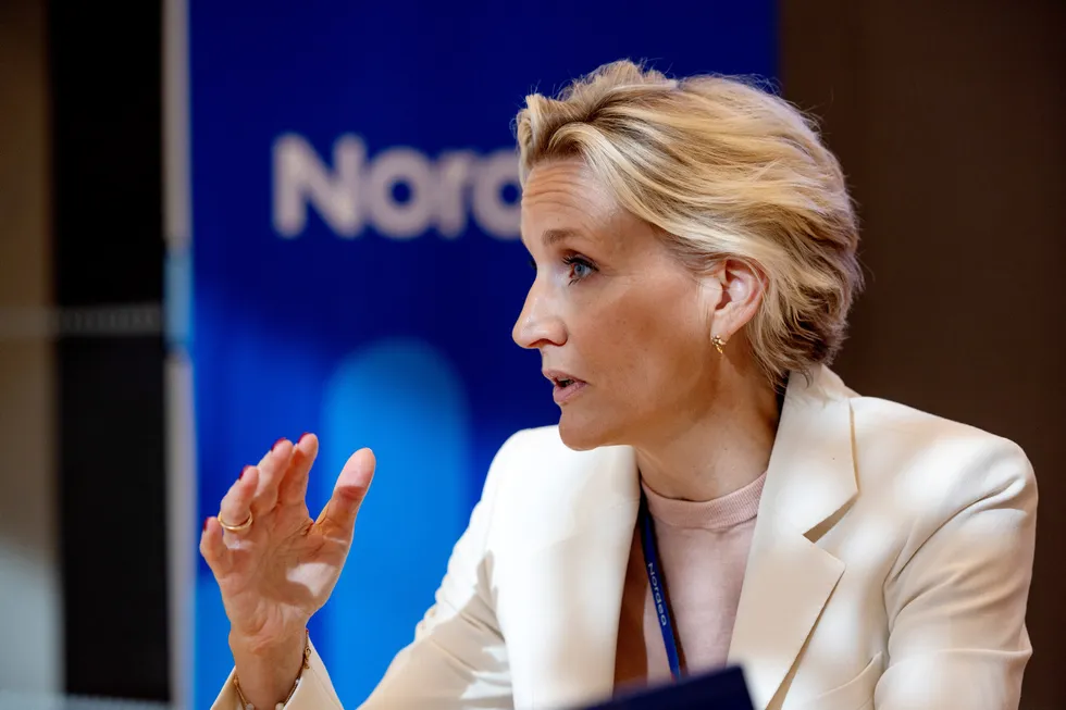 Nordeas norgessjef, Randi Marjamaa, kan fra sommerferie på den franske rivieraen notere at banken har 20 prosent vekst innen finansieringsbevis til ny bolig.