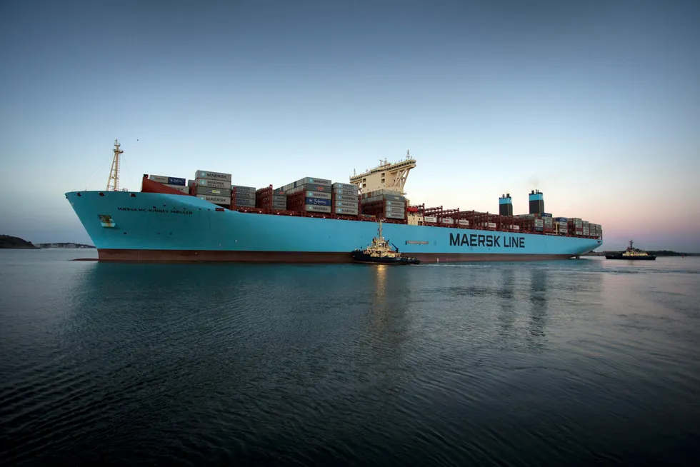 Verdens største containerskip fra Maersk Mc-Kinney Møller.