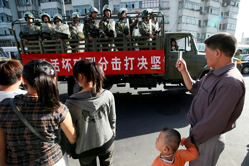 Kraftig fordømmelse av Kinas behandling av minoriteter i landet.