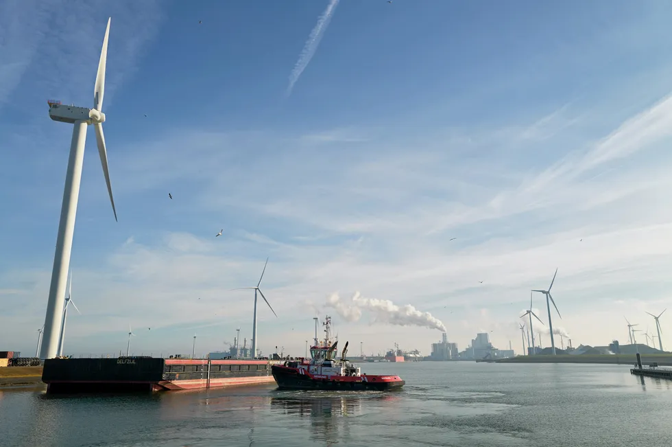 The Dutch port of Eemshaven, which is set to be one of the country's hydrogen hubs.