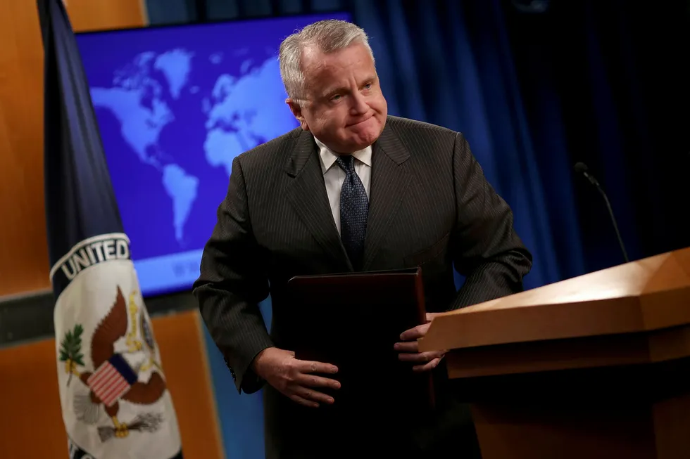 USAs fungerende utenriksminister John Sullivan stempler Kina og Russland som ustabile. Foto: Win McNamee/AFP