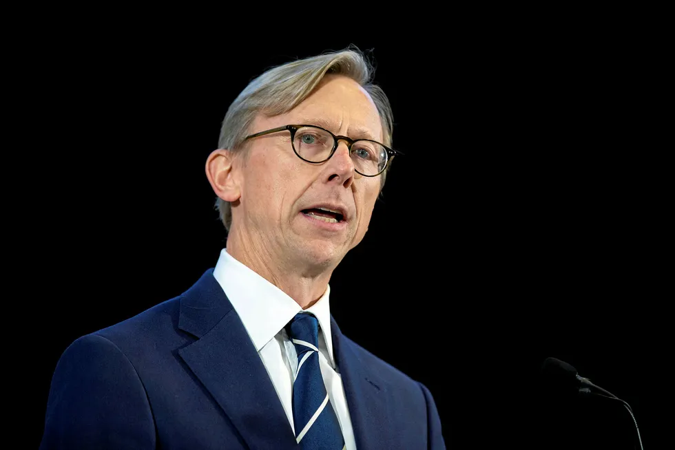 Pressure: Brian Hook, the US State Department’s special representative for Iran