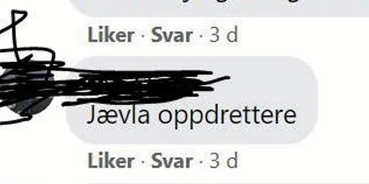 Kommentar på Facebook om laks på rømmen. IntraFish har sladdet navn på kommentatoren.