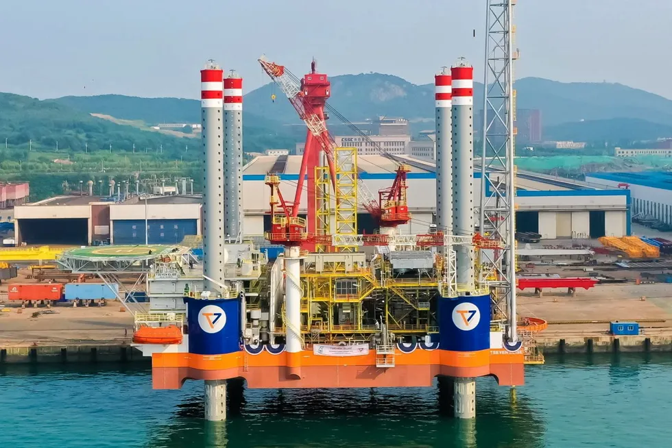 Sister MOPU: the mobile offshore production unit TSeven Elise (pictured) is currently working for Petronas Carigali offshore Malaysian.