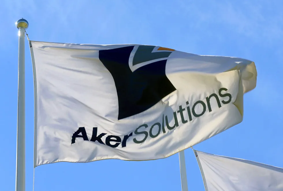 Flying the flag for the energy transition: Aker Solutions' headquarters in Fornebu, Norway