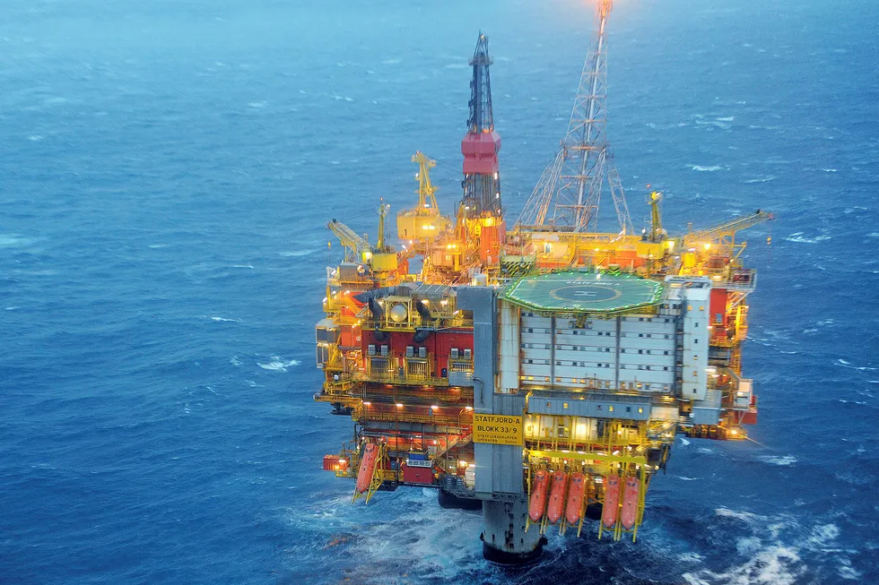 Producing asset: ExxonMobil holds a stake in the veteran Statfjord field Photo: HARALD PETTERSEN/EQUINOR