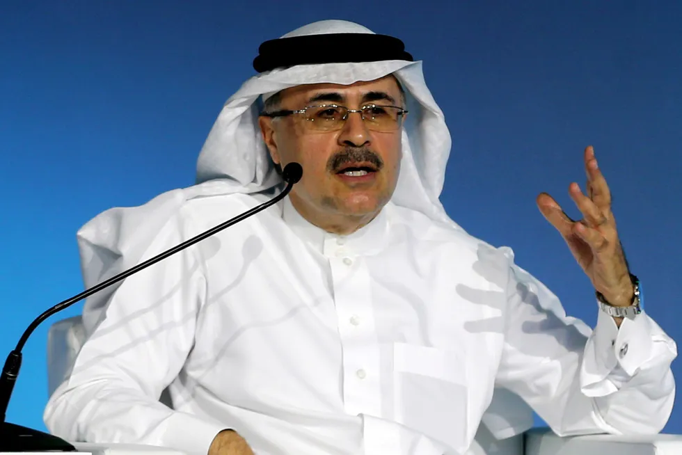 Safaniyah awards: Saudi Aramco chief executive Amin Nasser.