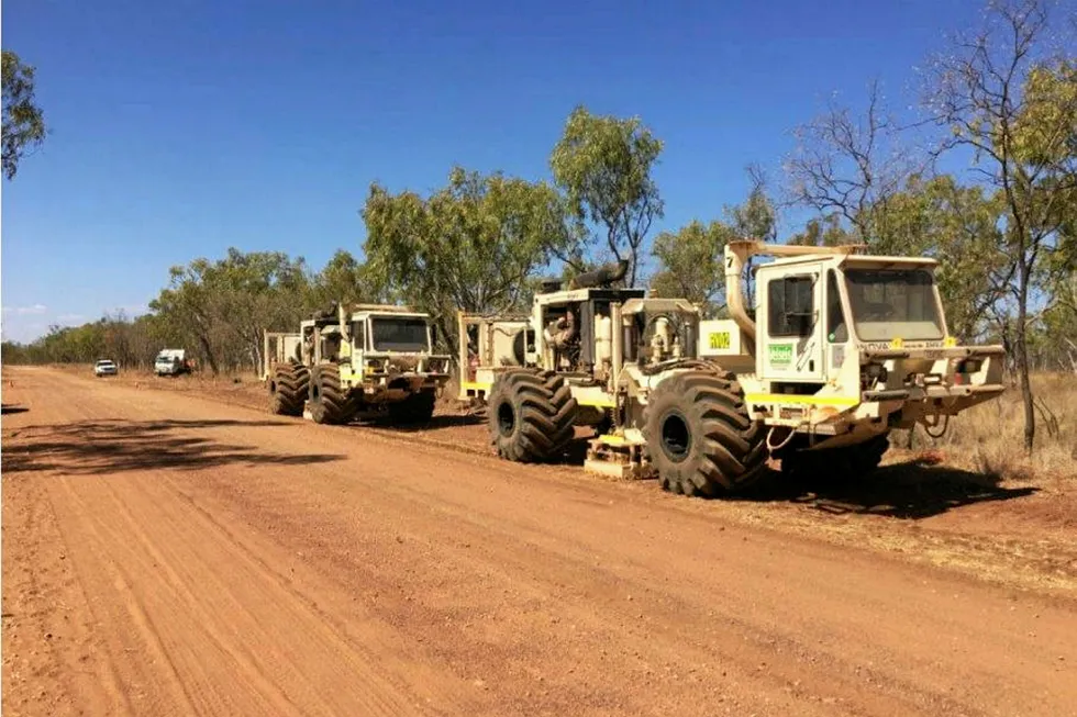 Northern Territory exploration: earlier seismic acquisition work taking place on Empire's EP187 permit where it plans to spud the Carpentaria-1 well in the September quarter