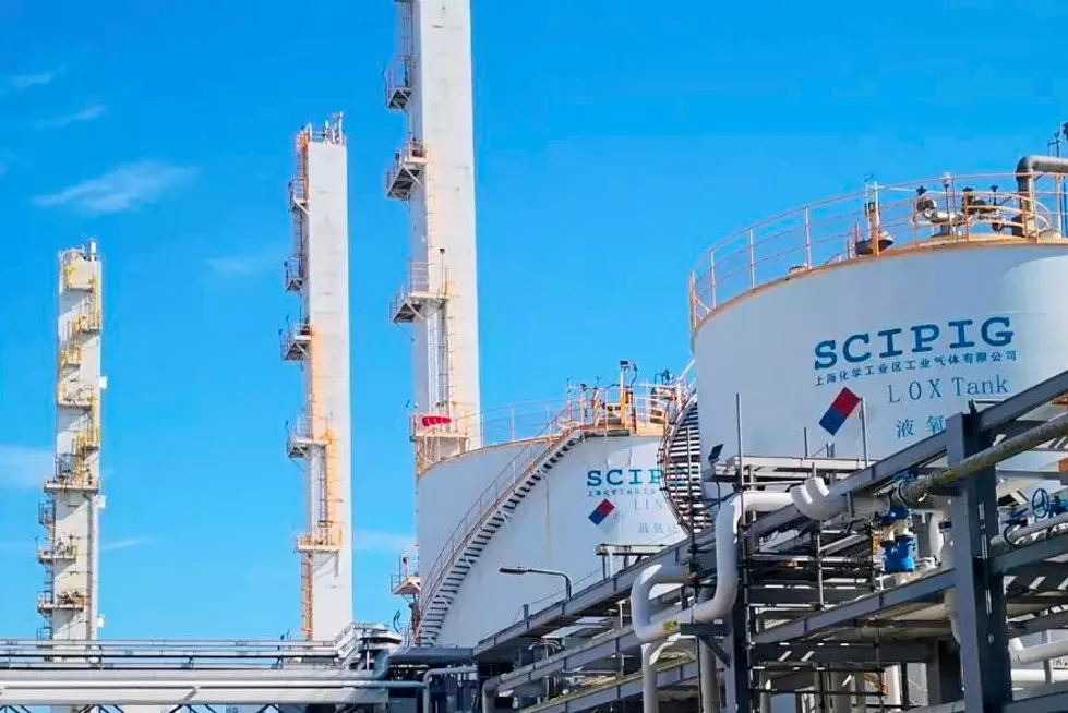 Air Liquide subsidiary SCIPIG’s site in Shanghai Chemical Industry Park.