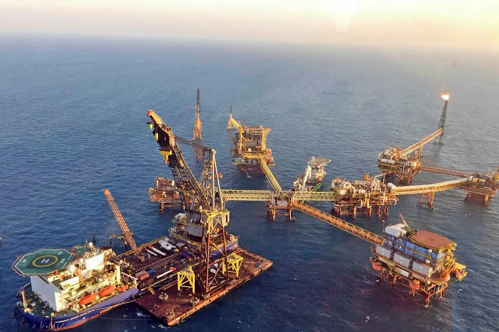 Major role: McDermott at work on the Pemex platform Abkatun-A2 off Mexico