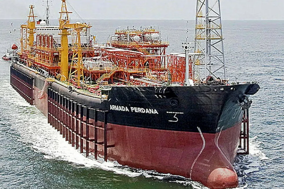 At sea: the Armada Perdana floating production, storage and offloading vessel.