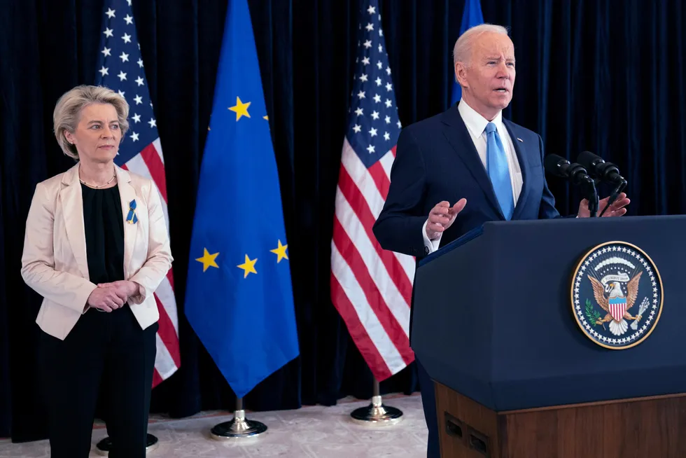 Pact: European Commission President Ursula von der Leyen and US President Joe Biden in Brussels