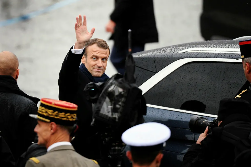 Frankrikes President Emmanuel Macron.