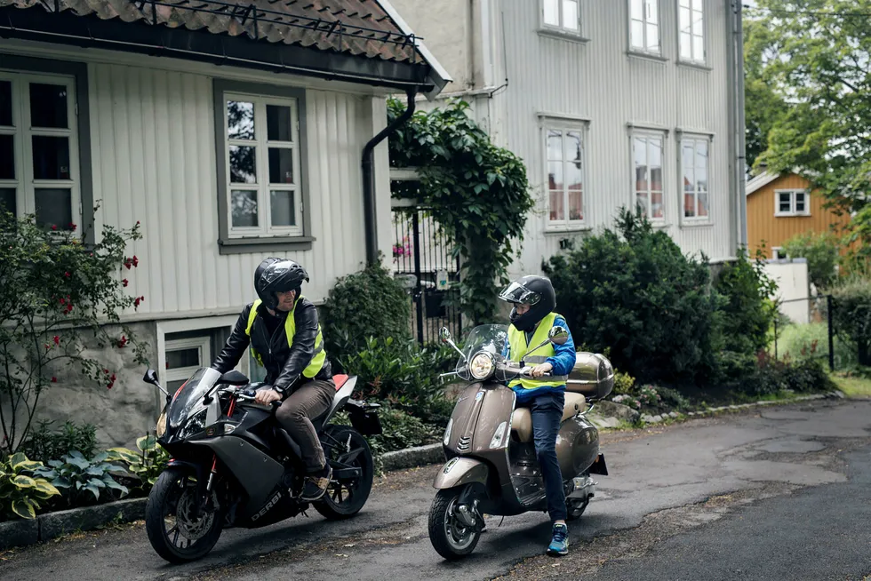 Det fine sommerværet mange steder i landet har vært med på å påvirke salget av tohjulinger. Foto: Line Ørnes Søndergaard